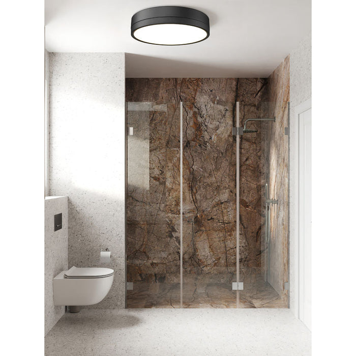 Algar Matte Black LED 16 Inch Flushmount Z-Lite 1006F16-MB-LED | theLightShop