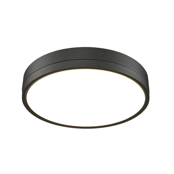 Algar Matte Black LED 16 Inch Flushmount Z-Lite 1006F16-MB-LED | theLightShop