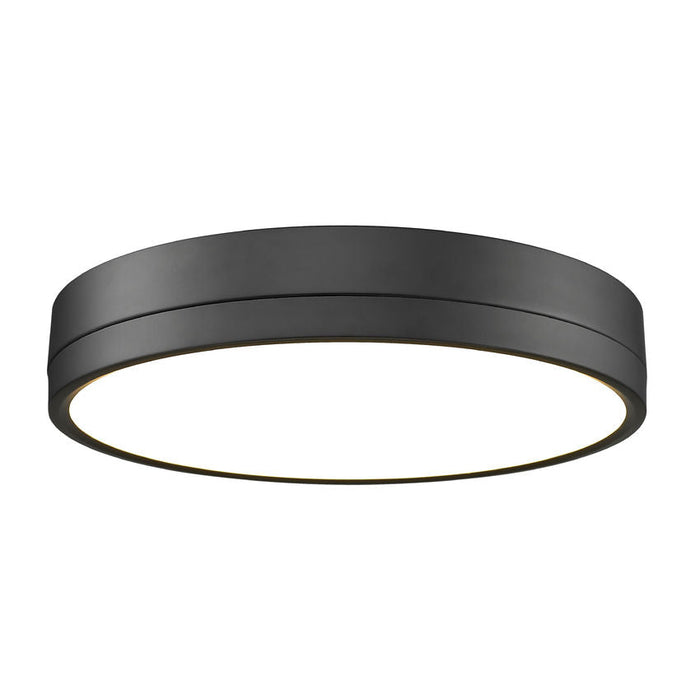 Algar Matte Black LED 16 Inch Flushmount Z-Lite 1006F16-MB-LED | theLightShop