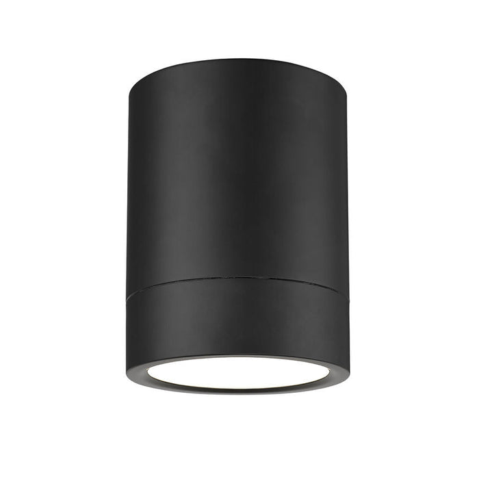 Algar Matte Black LED 6 Inch Cylinder Flushmount Z-Lite 1006F6-MB-LED | theLightShop