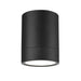 Algar Matte Black LED 6 Inch Cylinder Flushmount Z-Lite 1006F6-MB-LED | theLightShop