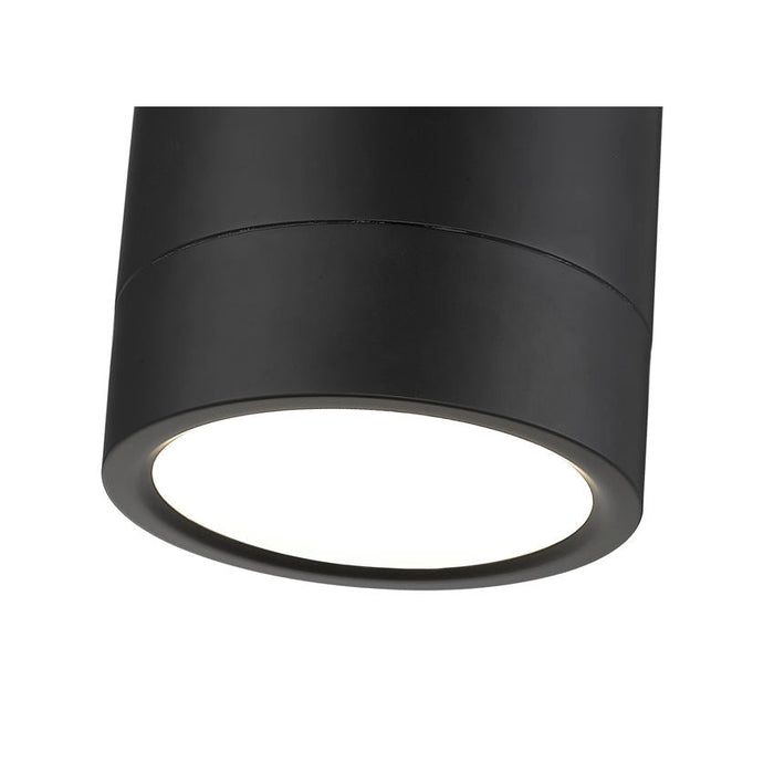 Algar Matte Black LED 6 Inch Cylinder Flushmount Z-Lite 1006F6-MB-LED | theLightShop