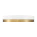 Algar Matte White Modern Gold LED 16 Inch Flushmount Z-Lite 1006F16-MW-MGLD-LED | theLightShop