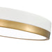 Algar Matte White Modern Gold LED 16 Inch Flushmount Z-Lite 1006F16-MW-MGLD-LED | theLightShop