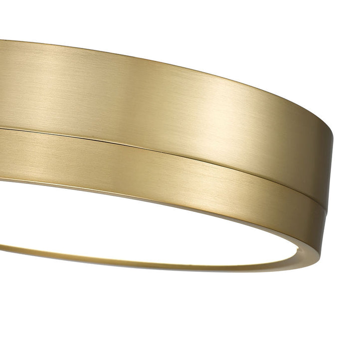 Algar Modern Gold LED 12 Inch Flushmount Z-lite 1006F12-MGLD-LED | theLightShop