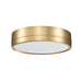 Algar Modern Gold LED 12 Inch Flushmount Z-lite 1006F12-MGLD-LED | theLightShop