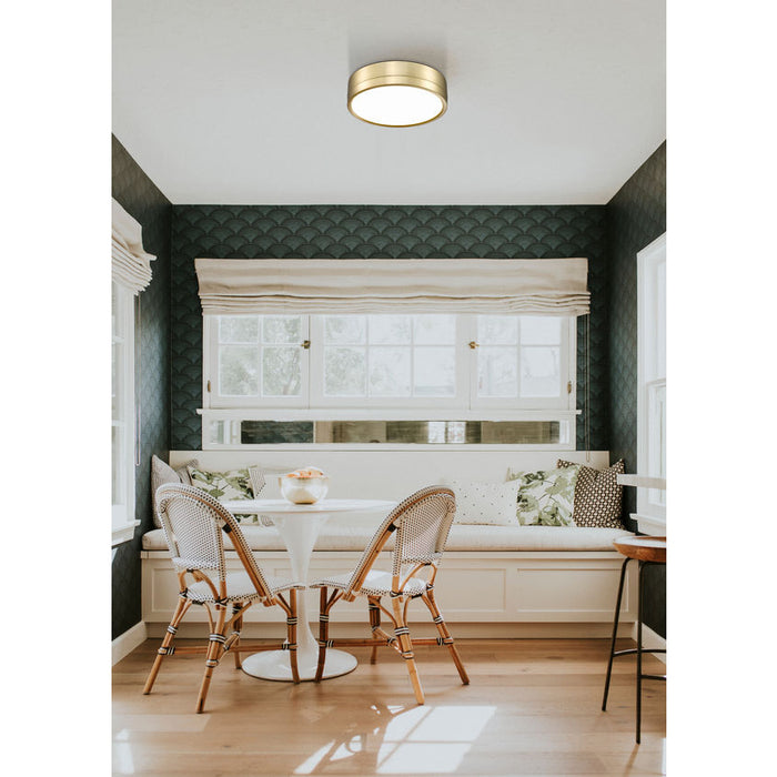 Algar Modern Gold LED 12 Inch Flushmount Z-lite 1006F12-MGLD-LED | theLightShop