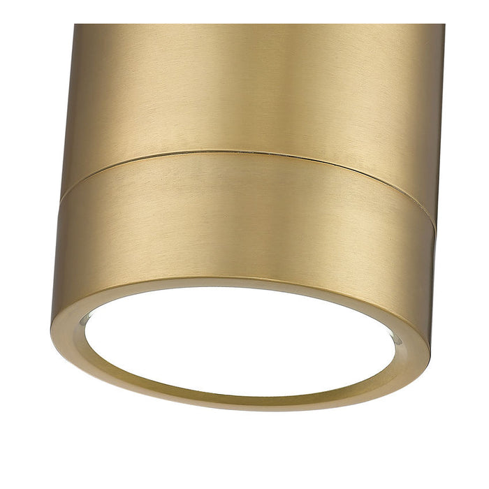 Algar Modern Gold LED 6 Inch Cylinder Flushmount Z-Lite 1006F6-MGLD-LED | theLightShop