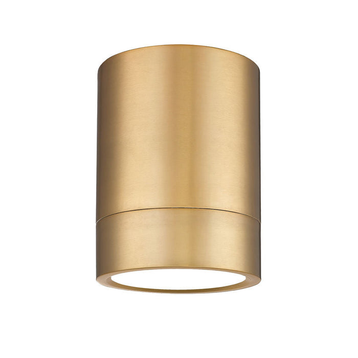 Algar Modern Gold LED 6 Inch Cylinder Flushmount Z-Lite 1006F6-MGLD-LED | theLightShop