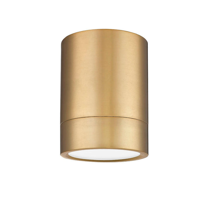 Algar Modern Gold LED 6 Inch Cylinder Flushmount Z-Lite 1006F6-MGLD-LED | theLightShop