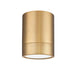 Algar Modern Gold LED 6 Inch Cylinder Flushmount Z-Lite 1006F6-MGLD-LED | theLightShop