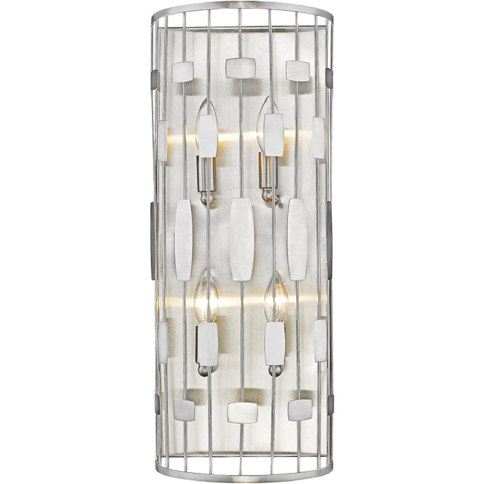 Almet Brushed Nickel Wall Sconce - Wall Sconces