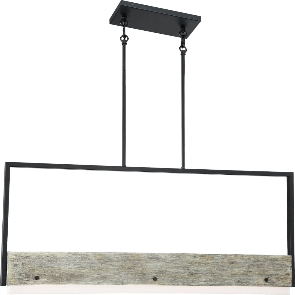 Alta Black Gray Wood LED Wall Sconce - Wall Sconce