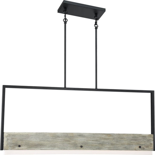 Alta Black Gray Wood LED Wall Sconce - Wall Sconce