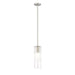 Alton Brushed Nickel 1 Light Stem Pendant Z-Lite 824P-ROD-BN | theLightShop
