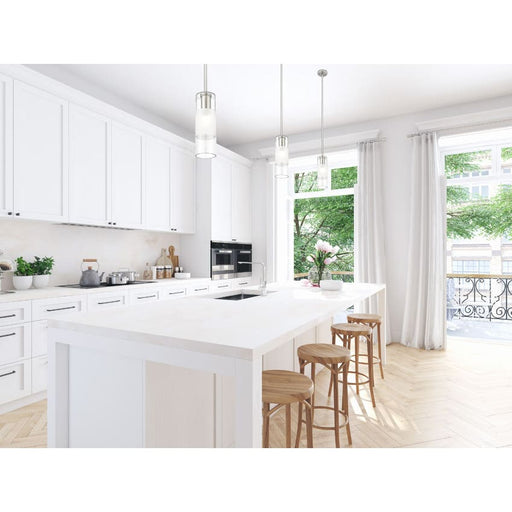 Alton Brushed Nickel 1 Light Stem Pendant Z-Lite 824P-ROD-BN | theLightShop