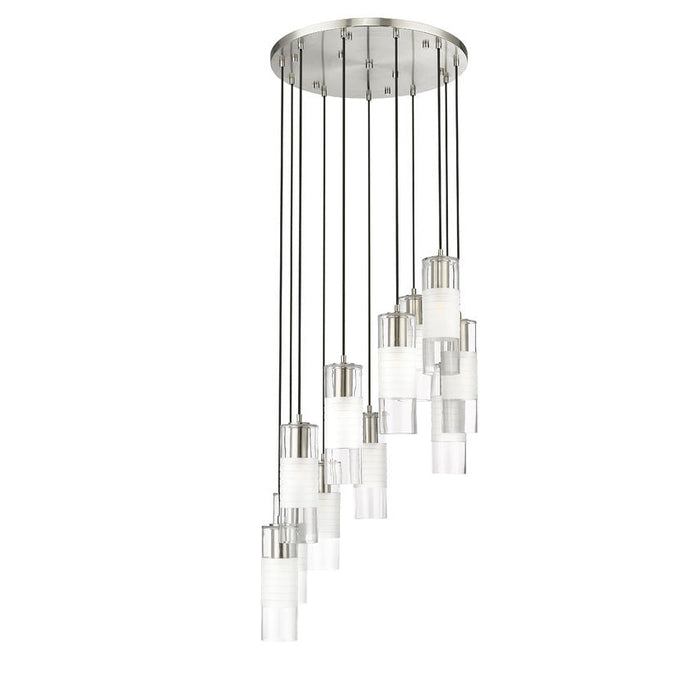 Alton Brushed Nickel 11 Light Pendant Z-Lite 824P-11R-BN | theLightShop