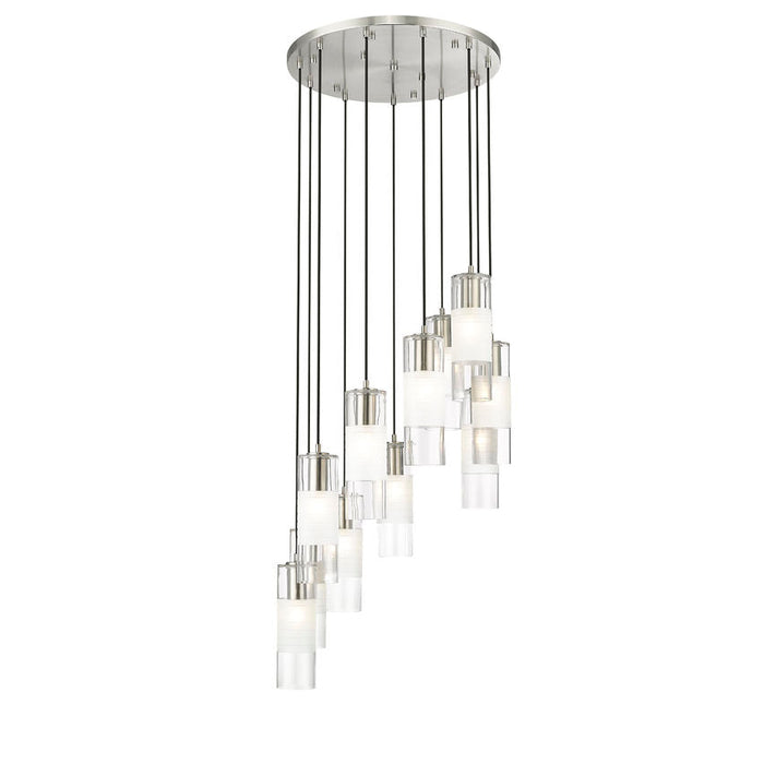 Alton Brushed Nickel 11 Light Pendant Z-Lite 824P-11R-BN | theLightShop