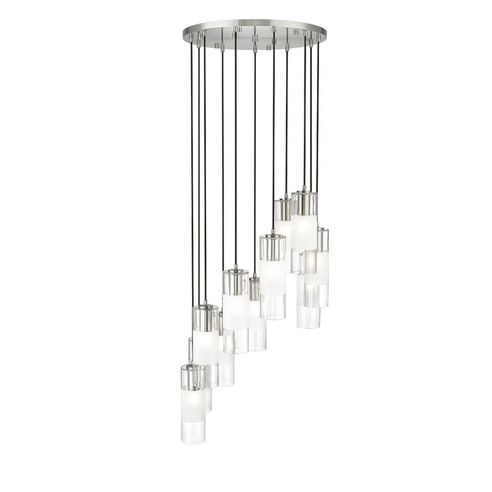 Alton Brushed Nickel 11 Light Pendant Z-Lite 824P-11R-BN | theLightShop