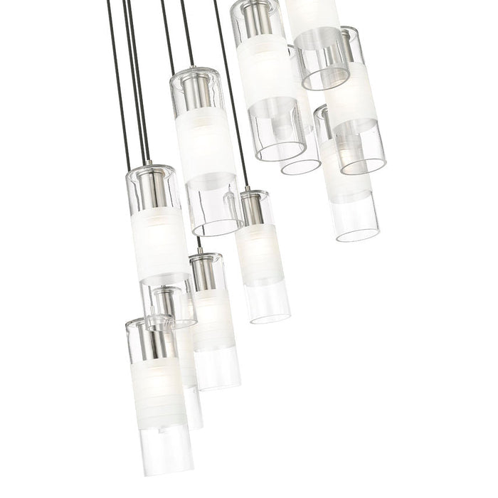 Alton Brushed Nickel 11 Light Pendant Z-Lite 824P-11R-BN | theLightShop