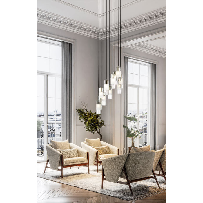Alton Brushed Nickel 11 Light Pendant Z-Lite 824P-11R-BN | theLightShop