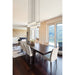 alton brushed nickel 17 light linear pendant with clear and frosted glass shades