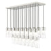 Alton Brushed Nickel 23 Light Linear Pendant Z-Lite 824P-23L-BN | theLightShop