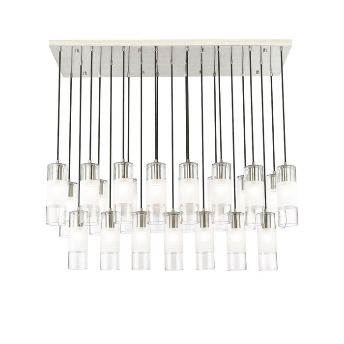 Alton Brushed Nickel 23 Light Linear Pendant Z-Lite 824P-23L-BN | theLightShop
