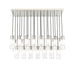 Alton Brushed Nickel 23 Light Linear Pendant Z-Lite 824P-23L-BN | theLightShop