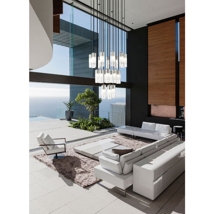 Alton Brushed Nickel 27 Light Pendant Z-Lite 824P-27R-BN | theLightShop