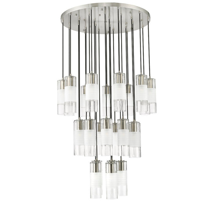 Alton Brushed Nickel 27 Light Pendant Z-Lite 824P-27R-BN | theLightShop