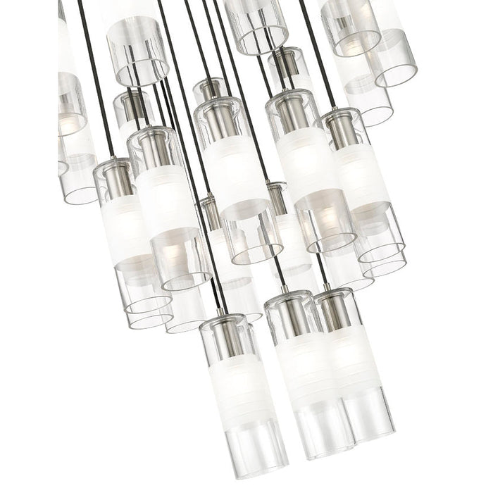 Alton Brushed Nickel 27 Light Pendant Z-Lite 824P-27R-BN | theLightShop