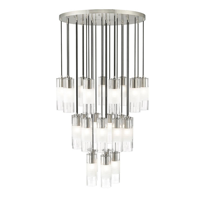 Alton Brushed Nickel 27 Light Pendant Z-Lite 824P-27R-BN | theLightShop