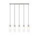 Alton Brushed Nickel 5 Light Linear Pendant Z-Lite 824P-5L-BN | theLightShop