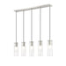 Alton Brushed Nickel 5 Light Linear Pendant Z-Lite 824P-5L-BN | theLightShop