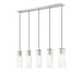 Alton Brushed Nickel 5 Light Linear Pendant Z-Lite 824P-5L-BN | theLightShop