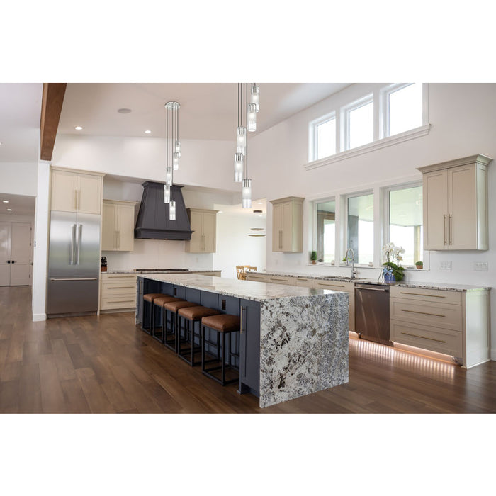 Alton Brushed Nickel 5 Light Pendant Z-Lite 824P-5R-BN | theLightShop