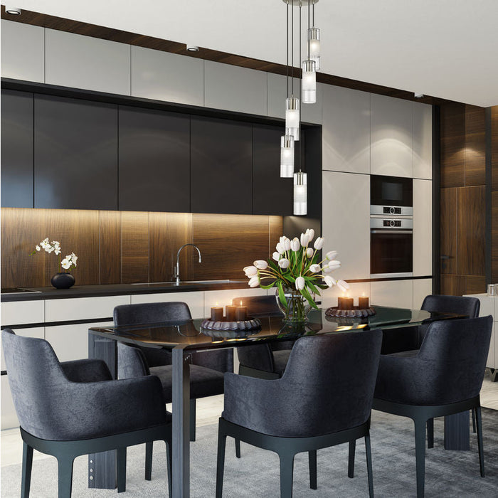 Alton Brushed Nickel 5 Light Pendant Z-Lite 824P-5R-BN | theLightShop