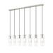 Alton Brushed Nickel 7 Light Linear Pendant Z-Lite 824P-7L-BN | theLightShop