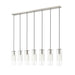 Alton Brushed Nickel 7 Light Linear Pendant Z-Lite 824P-7L-BN | theLightShop