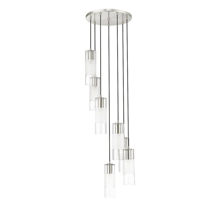Alton Brushed Nickel 7 Light Pendant Z-Lite 824P-7R-BN | theLightShop