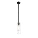 Alton Matte Black 1 Light Stem Pendant Z-Lite 824P-ROD-MB | theLightShop