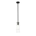 Alton Matte Black 1 Light Stem Pendant Z-Lite 824P-ROD-MB | theLightShop