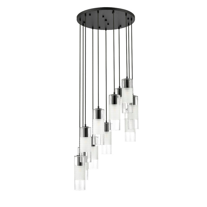 Alton Matte Black 11 Light Pendant Z-Lite 824P-11R-MB | theLightShop