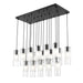 Alton Matte Black 17 Light Linear Pendant Z-Lite 824P-17L-MB | theLightShop