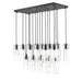 Alton Matte Black 17 Light Linear Pendant Z-Lite 824P-17L-MB | theLightShop