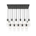 Alton Matte Black 17 Light Linear Pendant Z-Lite 824P-17L-MB | theLightShop