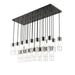 Alton Matte Black 23 Light Linear Pendant Z-Lite 824P-23L-MB | theLightShop