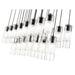 Alton Matte Black 23 Light Linear Pendant Z-Lite 824P-23L-MB | theLightShop