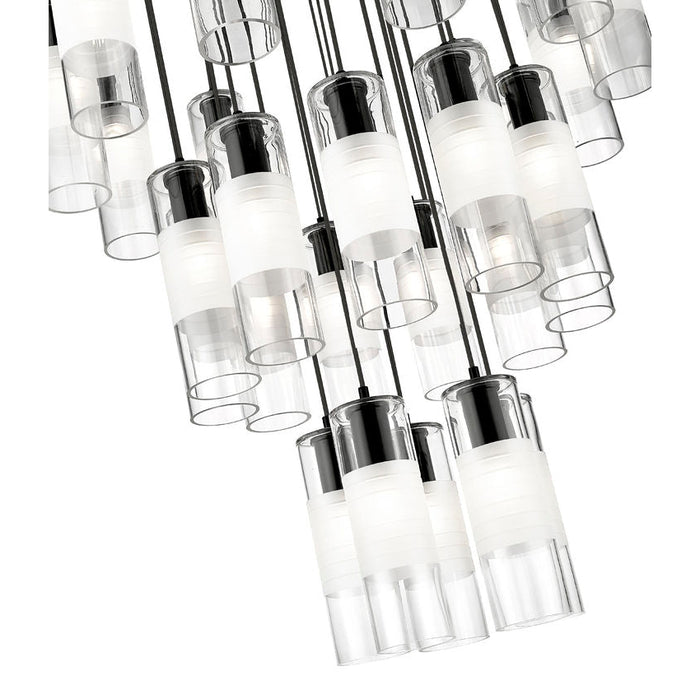 Alton Matte Black 27 Light Pendant Z-Lite 824P-27R-MB | theLightShop